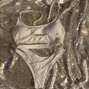 2 Piece White Swimsuit
